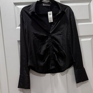Abercrombie & Fitch Black Button Down Shirt